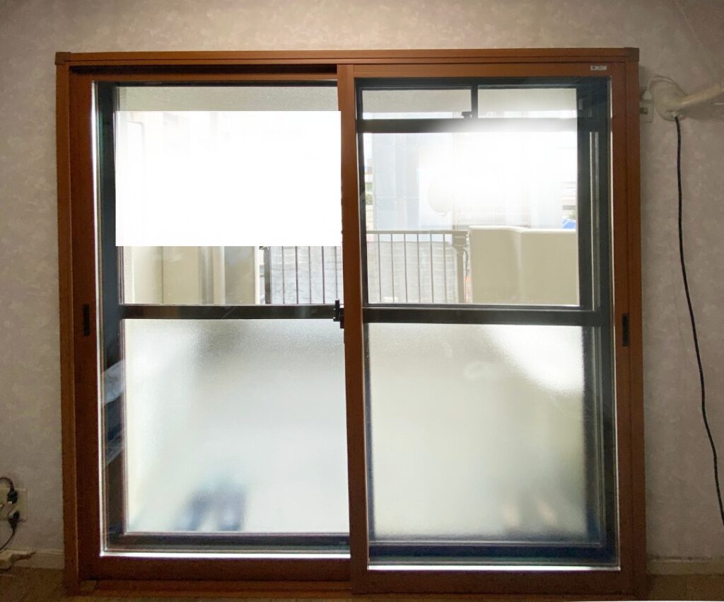 福岡市博多区で内窓施工した施工後の画像。プラマードUのSクラスを設置しました。