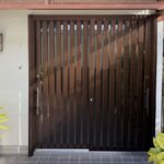 福岡市南区で玄関引戸のリフォームをした施工後の画像。