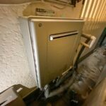 福岡市城南区で給湯器を交換した施工後の画像。ノーリツのエコジョーズの給湯器。